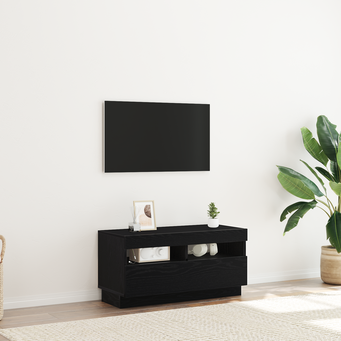 Tv Cabinet Black 80 X 35 X 40 Cm Engineered Wood Nlxpll