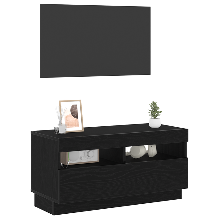 Tv Cabinet Black 80 X 35 X 40 Cm Engineered Wood Nlxpll
