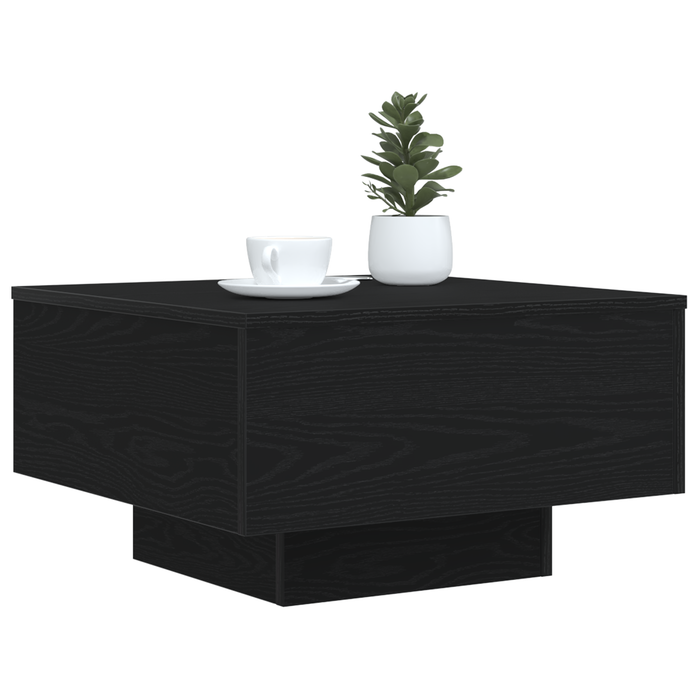 Coffee Table Black Oak 55 X 55 X 31 Cm Engineered Wood Nlxkkl