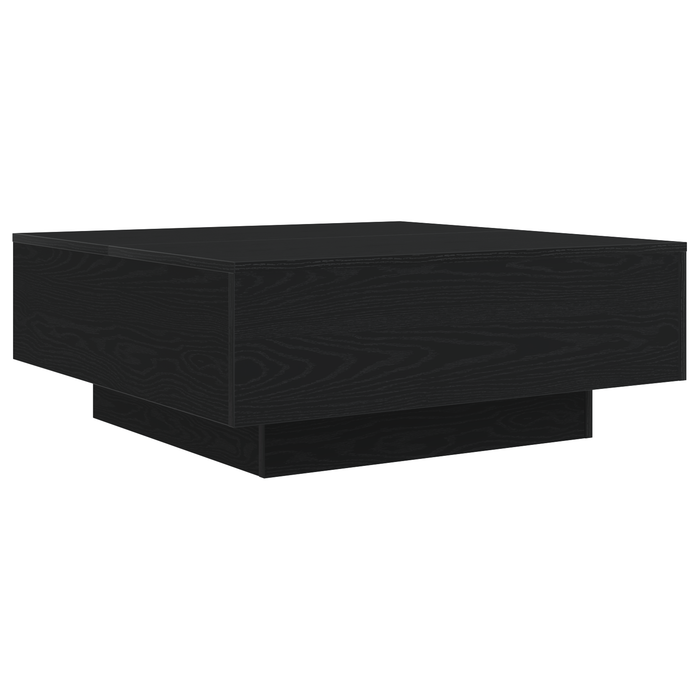 Coffee Table Black Oak 80 X 80 X 31 Cm Engineered Wood Nltbbx