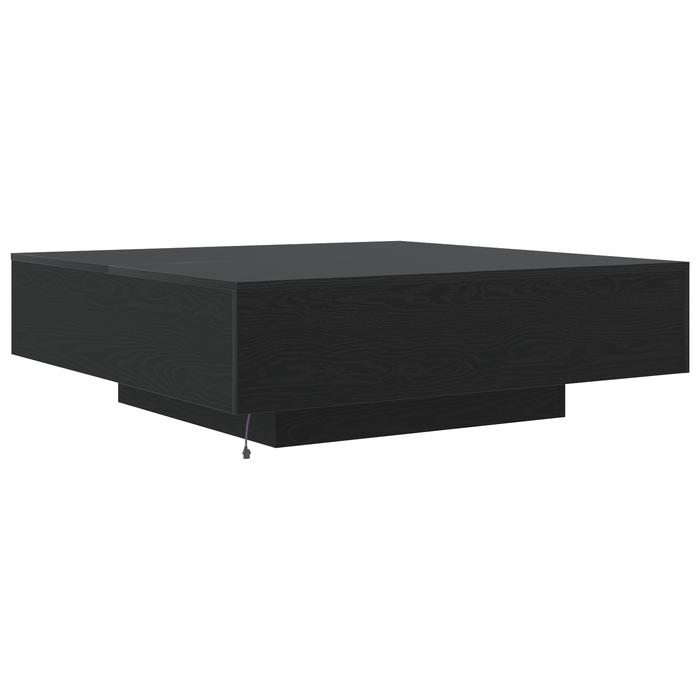Coffee Table Black Oak 100 X 100 X 31 Cm Engineered Wood Nltbbn