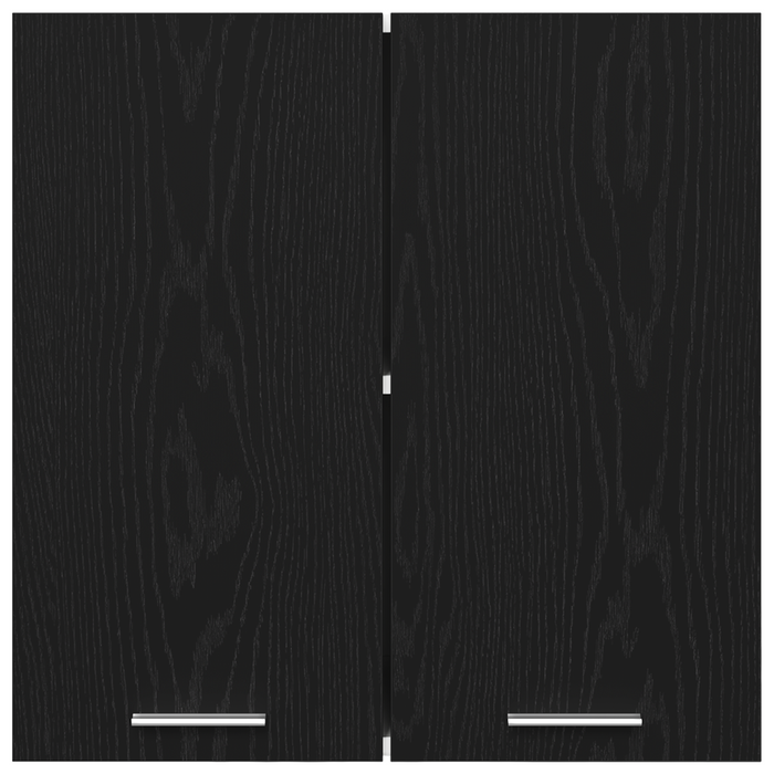 Hanging Cabinet Black Oak 60 X 31 X 60 Cm Engineered Wood Nltoat