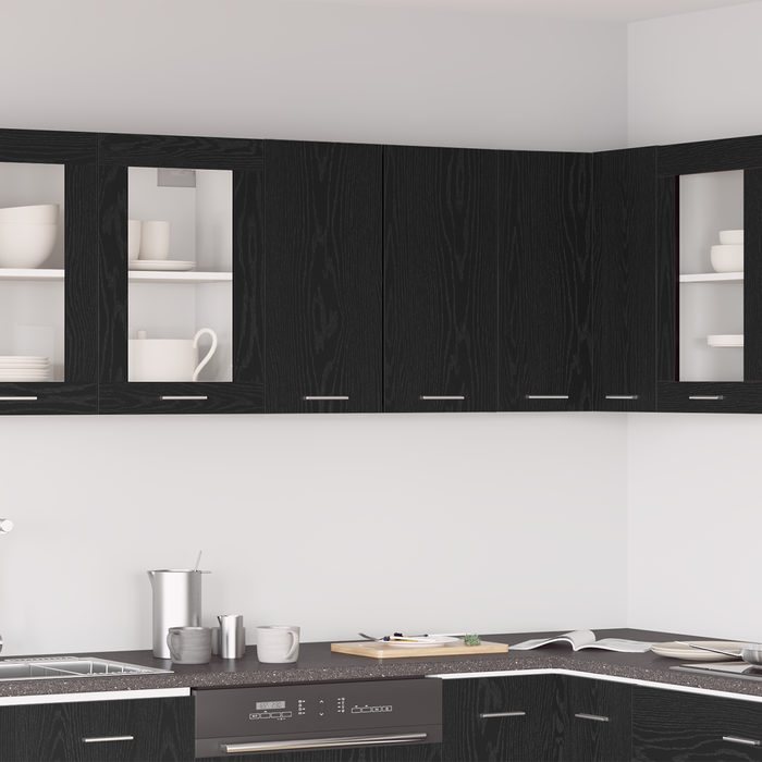 Hanging Cabinet Black Oak 60 X 31 X 60 Cm Engineered Wood Nltoat