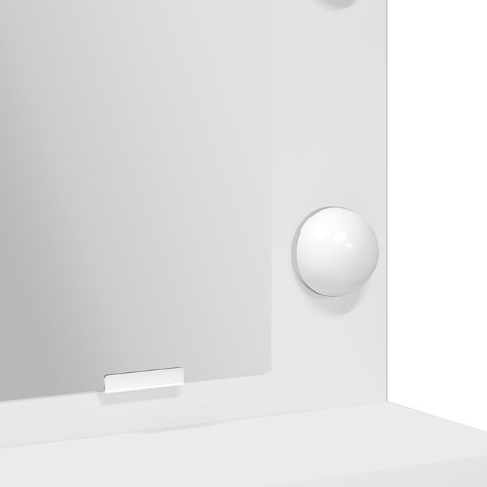 Dressing Table White 50 X 41 X 135 Cm Engineered Wood Nlpoon