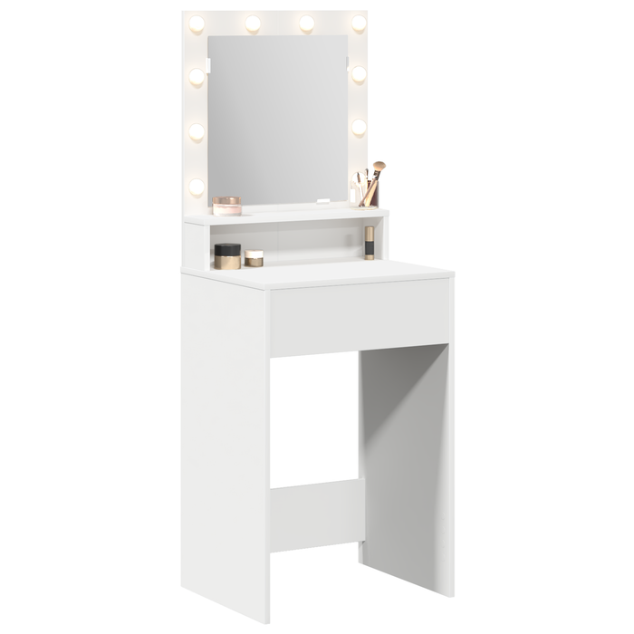 Dressing Table White 50 X 41 X 135 Cm Engineered Wood Nlpoon