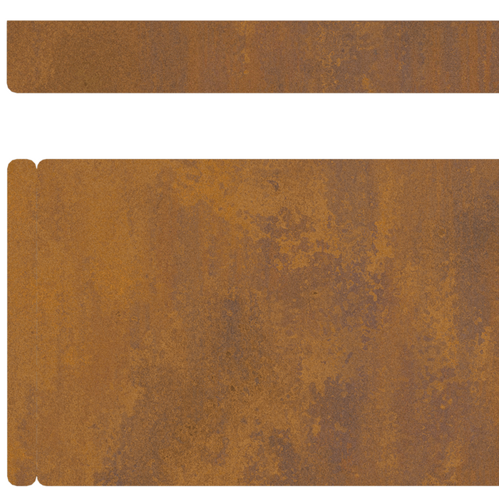 Garden Lawn Edging Rusty 450 X 10 Cm Weathering Steel Nlnbxb