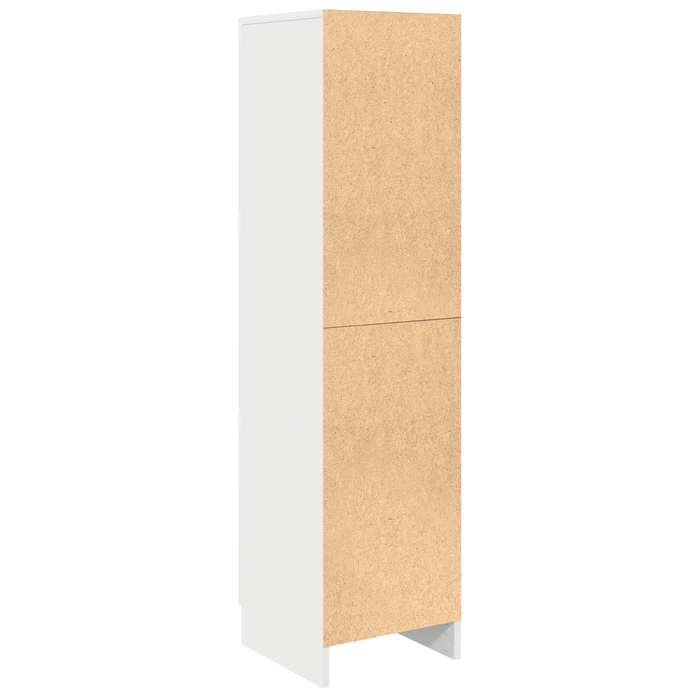 Highboard White 31.5 X 32 X 124 Cm Engineered Wood Nlktal