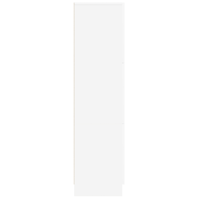 Highboard White 31.5 X 32 X 124 Cm Engineered Wood Nlktal