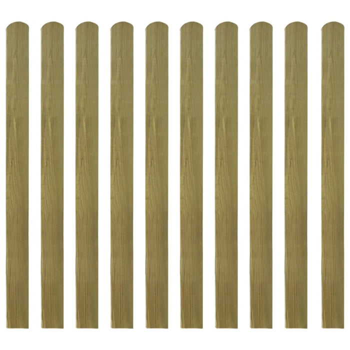 Impregnated Fence Slats 10 Pcs Wood 120 Cm Toxtka