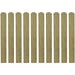 Impregnated Fence Slats 10 Pcs Wood 80 Cm Toxtkx