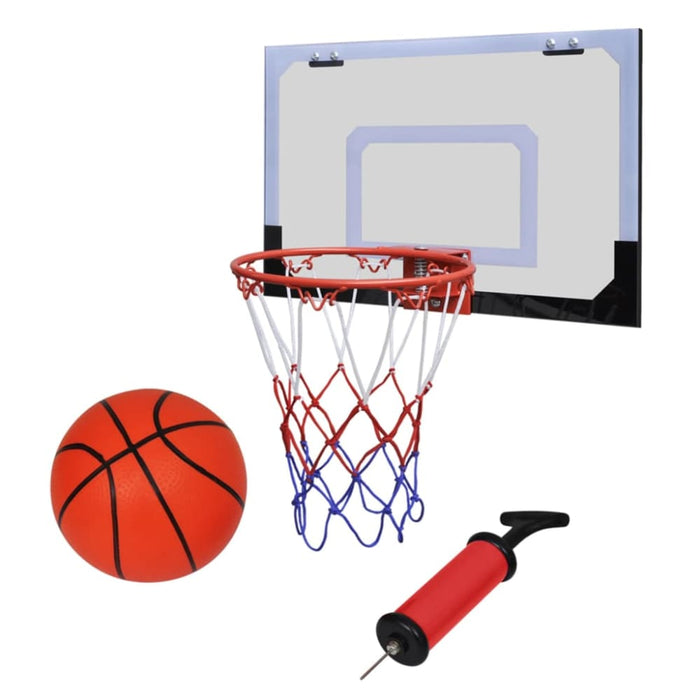 Indoor Mini Basketball Hoop Set with Ball and Pump Kbakk