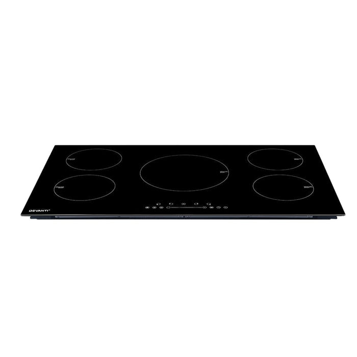 Induction Cooktop 90cm Electric Cooker Ceramic 5 Zones