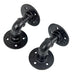 Industrial Black Iron Pipe Bracket Wall Mounted Floating