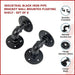 Industrial Black Iron Pipe Bracket Wall Mounted Floating