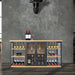 Industrial Bar Cabinet Wine Rack Steamrack Glasses
