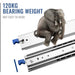 Industrial Drawer Slides With Lock 120kg Capacity