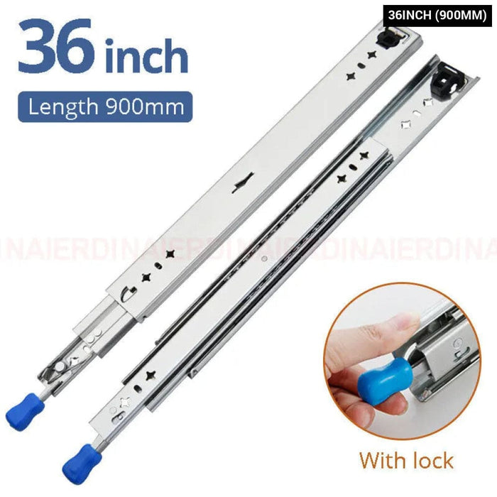 Industrial Drawer Slides With Lock 120kg Capacity