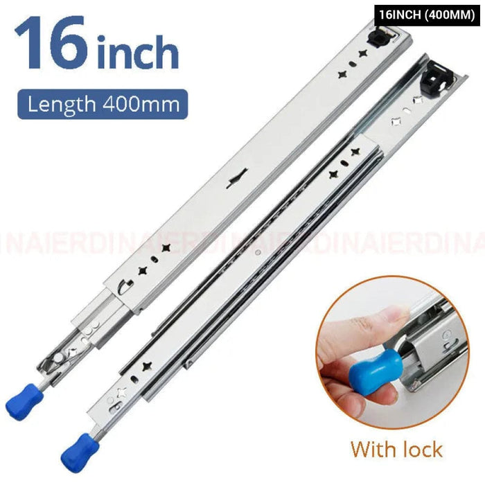 Industrial Drawer Slides With Lock 120kg Capacity