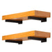 Industrial Metal Shelf Brackets For Wall Mounting Pack Of 2