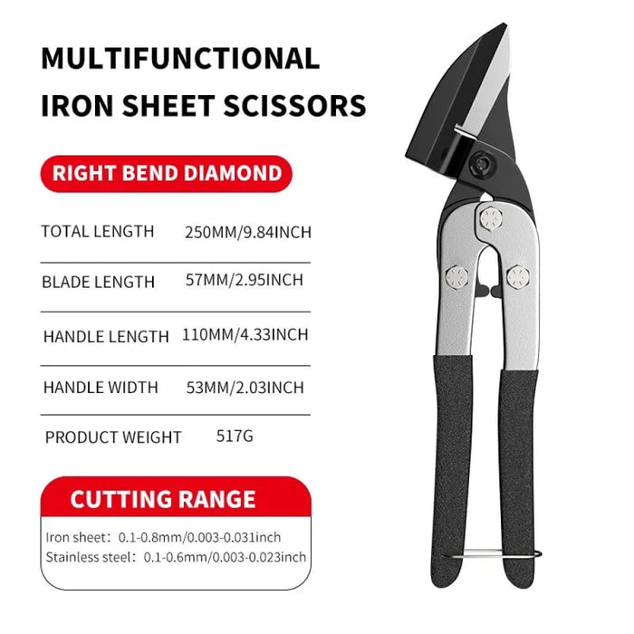 Industrial Shears Stainless Steel Scissors For Metal