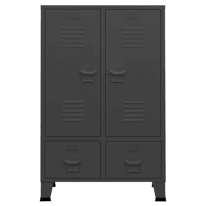 Industrial Wardrobe Anthracite 67x35x107 Cm Steel Ttklox
