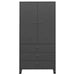 Industrial Wardrobe Anthracite 90x50x180 Cm Metal Ttklop