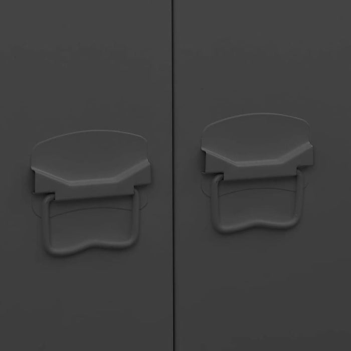Industrial Wardrobe Black 90x50x180 Cm Metal Ttklot