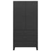 Industrial Wardrobe Black 90x50x180 Cm Metal Ttklot