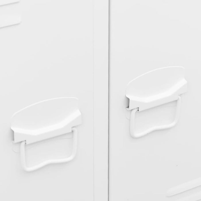 Industrial Wardrobe White 67x35x107 Cm Steel Ttkloo