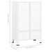 Industrial Wardrobe White 67x35x107 Cm Steel Ttkloo