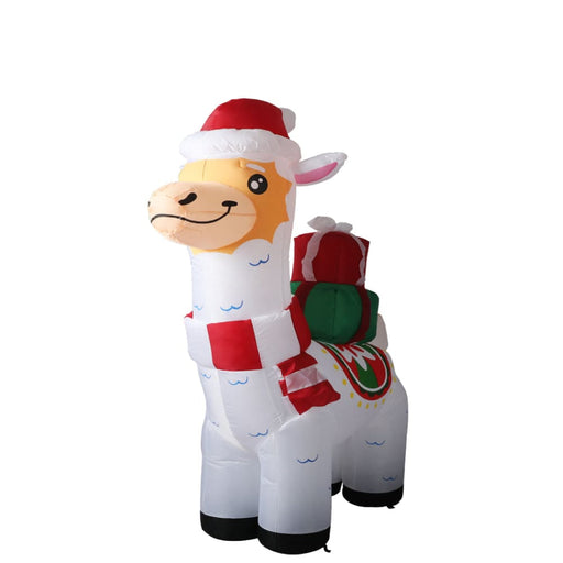 Inflatable Christmas Decorations Xmas Alpaca 1.8m Led Lights