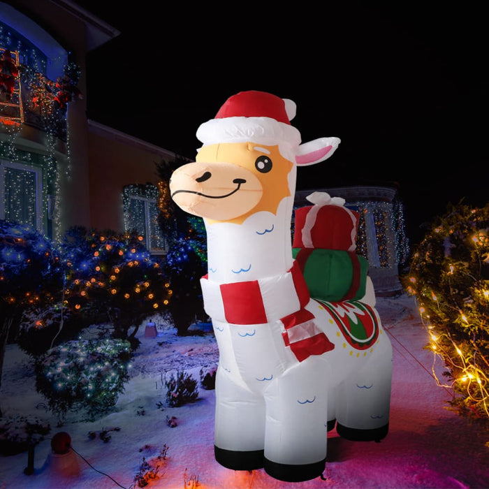 Inflatable Christmas Decorations Xmas Alpaca 1.8m Led Lights
