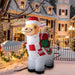 Inflatable Christmas Decorations Xmas Alpaca 1.8m Led Lights