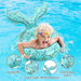Inflatable Mermaid Pool Floaties For Kids Tail Swimming