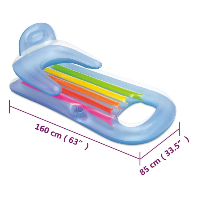 Inflatable Pool Lounger 160x85 Cm Vinyl Ktanl