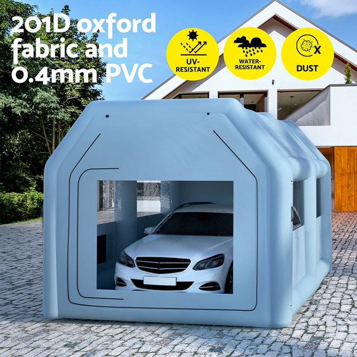 Inflatable Spray Booth 4x3m Car Paint Tent Filter System