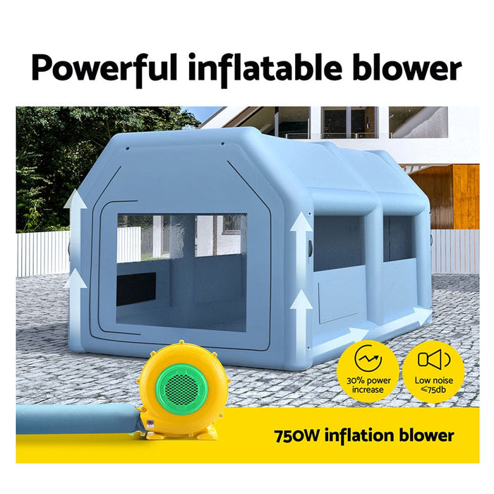 Inflatable Spray Booth 4x3m Car Paint Tent Filter System