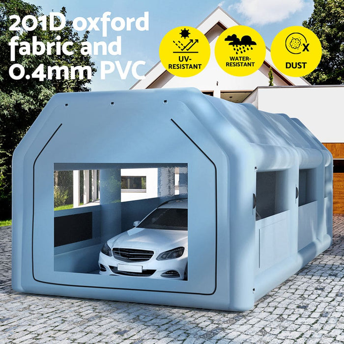 Inflatable Spray Booth 8.5x4.6m Car Paint Tent Filter