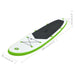 Inflatable Stand Up Paddle Board Set Green and White Kxita