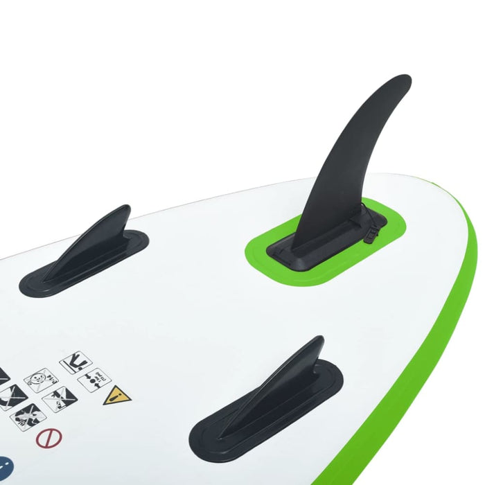 Inflatable Stand Up Paddle Board Set Green and White Kxitt