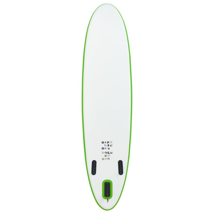 Inflatable Stand Up Paddle Board Set Green and White Kxitt