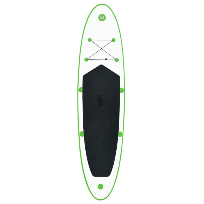Inflatable Stand Up Paddle Board Set Green and White Kxitt