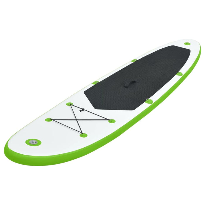 Inflatable Stand Up Paddle Board Set Green and White Kxitt