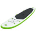 Inflatable Stand Up Paddle Board Set Green and White Kxitt