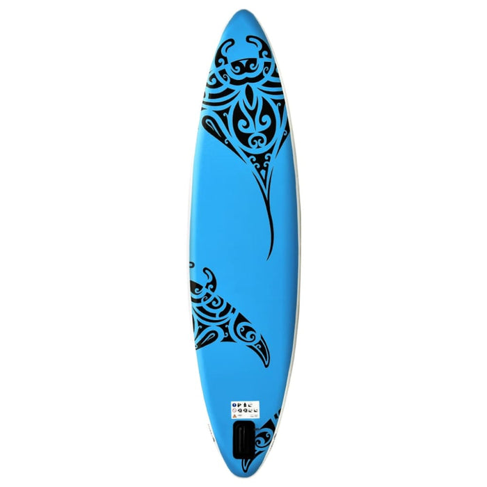 Inflatable Stand Up Paddleboard Set Blue Kxitn