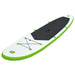 Inflatable Stand Up Paddleboard Set Green And White Kxito