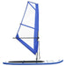 Inflatable Stand Up Paddleboard with Sail Set Blue