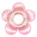Inflatable Swim Rings With Glitter Flower Shaped Summer