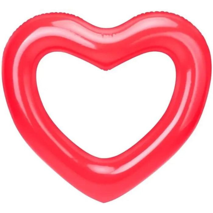 Inflatable Swim Rings Heart Shaped Swimming Pool Float