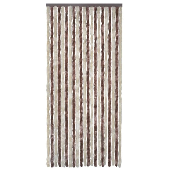 Insect Curtain Beige and Light Brown 100x220 Cm Chenille